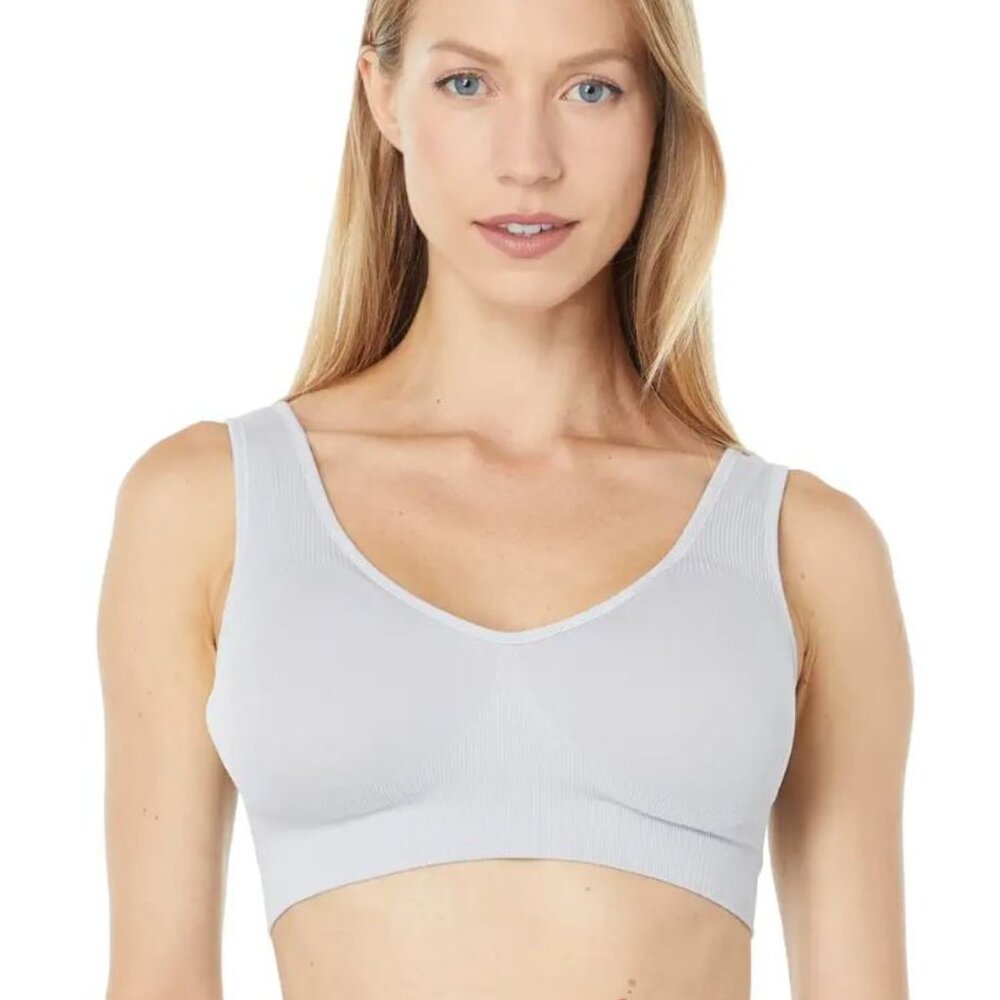 SPANX Light Nude and Blue Breast of Both Worlds Reversible Padded Comfort Bra